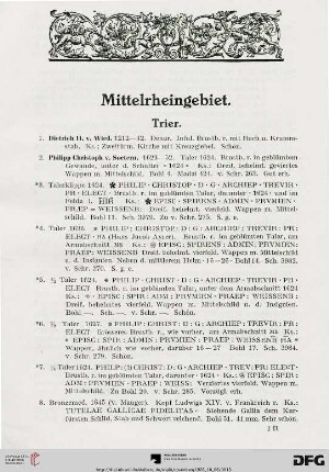 Trier (Nr. 1-31)