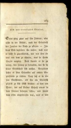 Ein und dreyßigstes Kapitel. - Vierzigstes Kapitel.