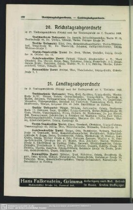 21. Landtagsabgeordnete