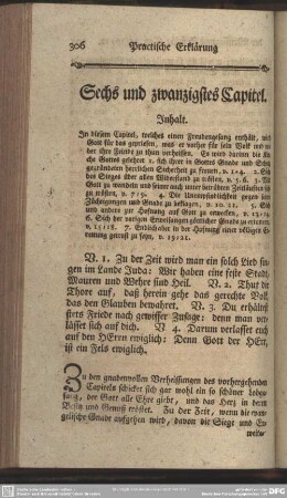 Sechs und zwanzigstes Capitel