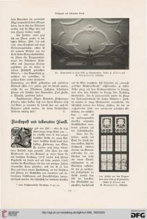 Reichspost an die dekorative Kunst