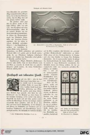 Reichspost an die dekorative Kunst