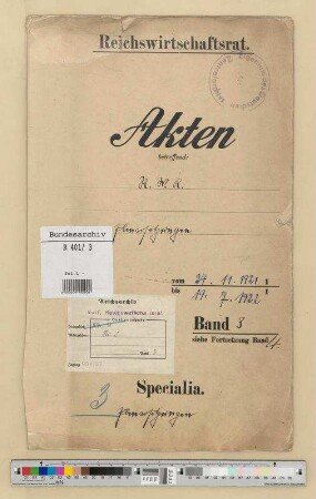 Plenarsitzungen.- Gesetzesänderungsanträge und Arbeitsberichte der Ausschüsse, Tagesordnungen: Bd. 3
