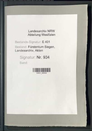 Beschwerden der Familie von Bicken und der Burg Friedberg über Eingriffe der fürstlichen Regierung zu Nassau-Siegen im Gebiet Hainchen, über Einquartierungen besonders in Hainchen, Aufgebote zu militärischen Leistungen und Arretierung des Johann Caspar Freiherrn von Bicken