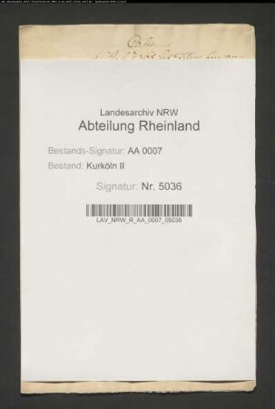 Gutachten zur Einlösung von Kaiserswerth (Belderbusch)