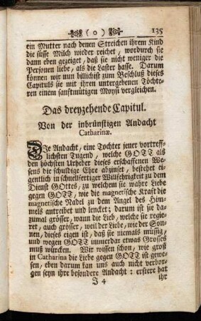 Das dreyzehende Capitul. Von der inbrünstigen Andacht Catharinæ.