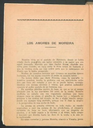 Los amores de Moreira
