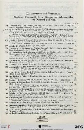 IX. Austriaca und Viennensia (Nr. 274-578)