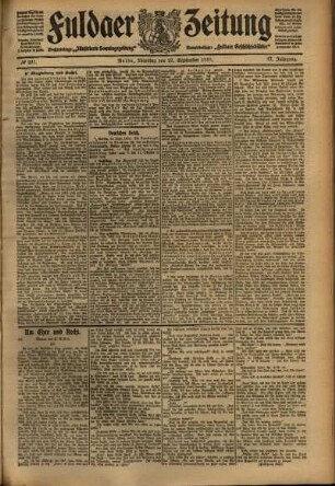 Ausgabe vom Dienstag, den 27. September 1910.
