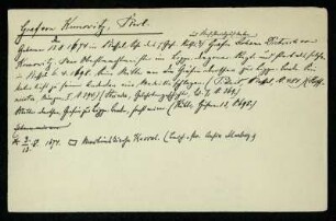 16: Kunowitz, Karl Graf von - Lohrey, Fr. Henrich (Woringer-Kartei)
