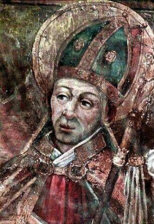 Flankierende Engel und Heilige