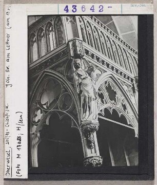 Oberwesel: Liebfrauenkirche, Lettner, Johannes Evangelist