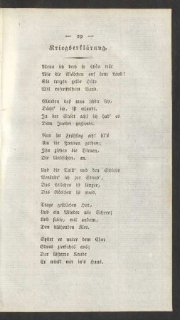 Kriegserklärung.
