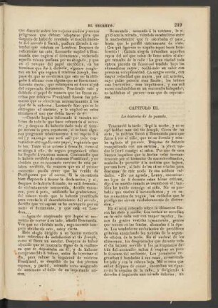 Capítulo III. - La historia de lo pasado.