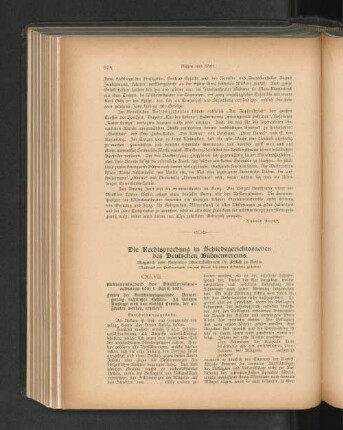 Die Rechtsprechung in Schiedsgerichtssachen des Deutschen Bühnenvereins