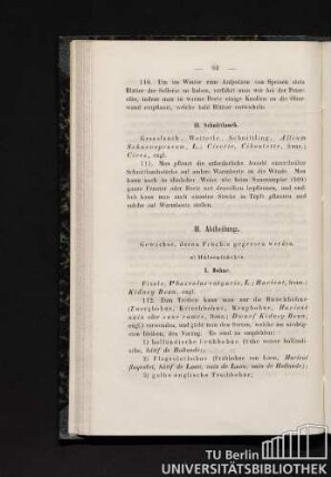 II. Abtheilung. Gewächse, deren Früchte gegessen werden.