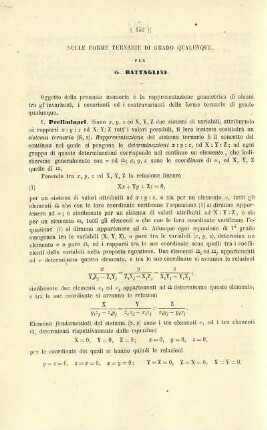 Sulle forme ternarie di grado qualunque.