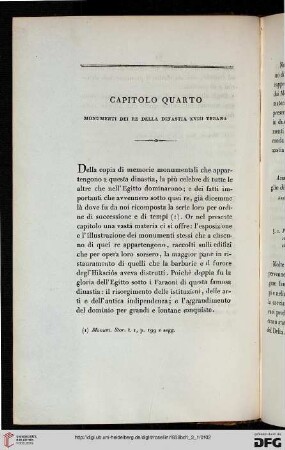 Capitolo quarto: Monumenti dei re della dinastia XVIII tebana