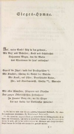 Sieges-Hymne