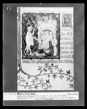 Petites Heures des Herzogs von Berry — Kleinbild, 10-zeilig: Christus in der Vorhölle, Folio 166 recto