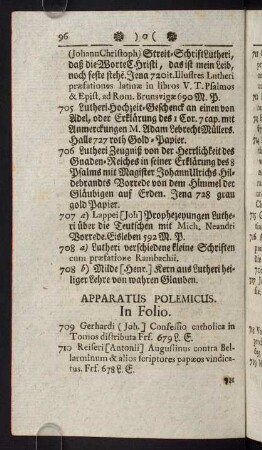 96-147, Apparatus Polemicus