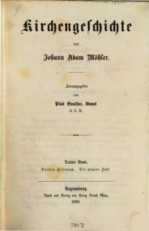 Kirchengeschichte, 3. Dritter Zeitraum: Die neuere Zeit