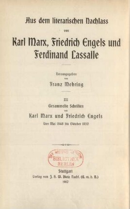 3 = [1], Bd. 3%_13 1902: Von Mai 1848 bis Oktober 1850