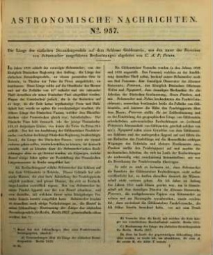 Astronomische Nachrichten : = Astronomical notes. 40. 1855
