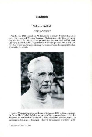 Wilhelm Kallfraß