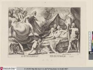 [Mars und Venus werden überrascht; Phoebus exposant aux ris de tout l'Olympe Mars surpris avec Venus; Mars and Venus Surprised; Ovid, Metamorphosen IV, 169-189]