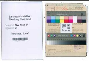 Entnazifizierung Josef Neuhaus , geb. 08.09.1888 (Verw.Inspektor)