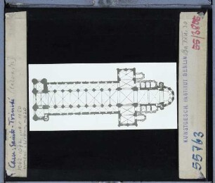 Caen, Abtei Ste-Trinité : Grundriss