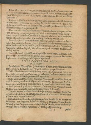 Libri Peregrino Idiomate scripti.