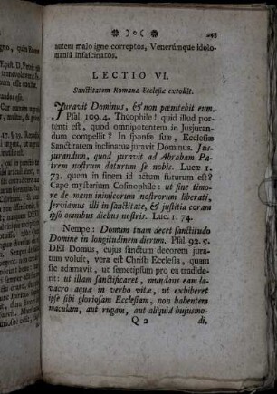 Lectio VI. - Lectio IX.