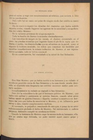 IV - Un error judicial