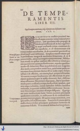 Liber III. De Temperamentis.