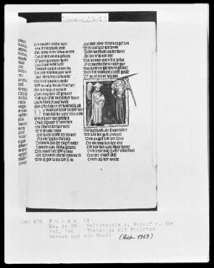 Rudolf von Ems, Weltchronik — Manoah und der Engel, Folio 190recto