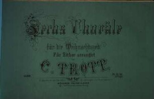 6 Choräle für die Weihnachtszeit : für Zither