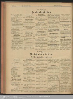 IV. Abschnitt. Landesbehörden