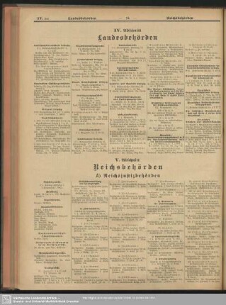 IV. Abschnitt. Landesbehörden