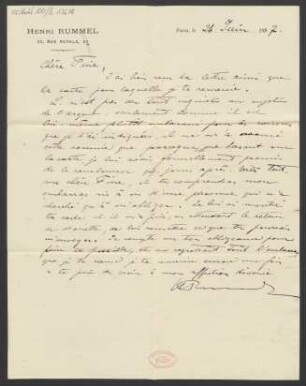 Brief an Josephine Schott : 26.06.1897