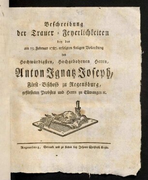 1-12, Beschreibung der Trauer-Feyerlichkeiten