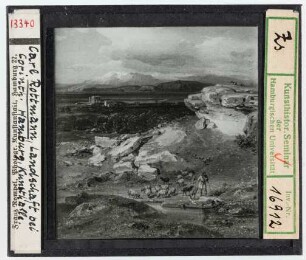 Carl Rottmann: Landschaft bei Korinth. Hamburg, Kunsthalle