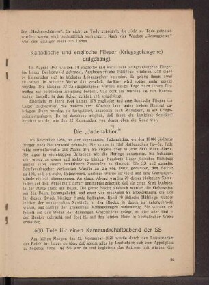 Kanadische und englische Flieger (Kriegsgefangene) aufgehängt