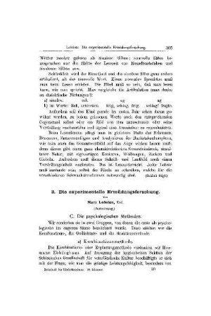 Die experimentelle Ermüdungsforschung : (Fortsetzung)
