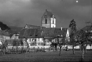Schopfheim: Blick zur alten Stadtkirche