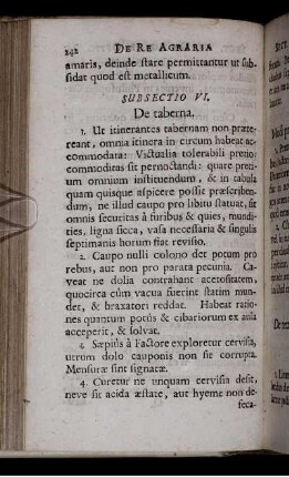 Subsectio VI. De taberna