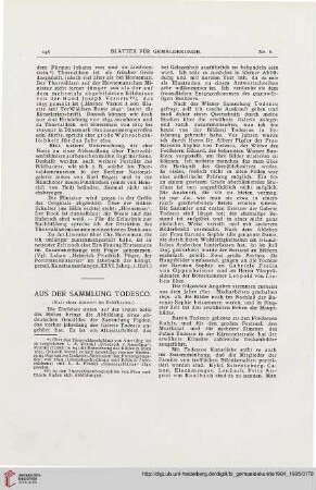 1: Aus der Sammlung Todesco : (statt einer Antwort im Briefkasten)