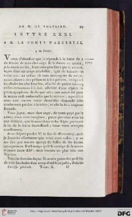 (Lettre XXXI - XL)