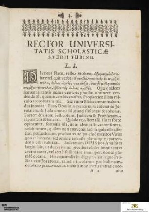 Rector Universitatis...